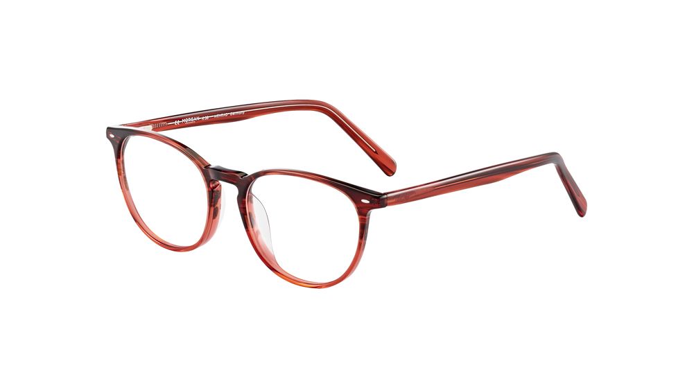 Morgan 201121 Single Vision Prescription Eyeglasses, Dark Red Gradient Frame, 201121-4396SV