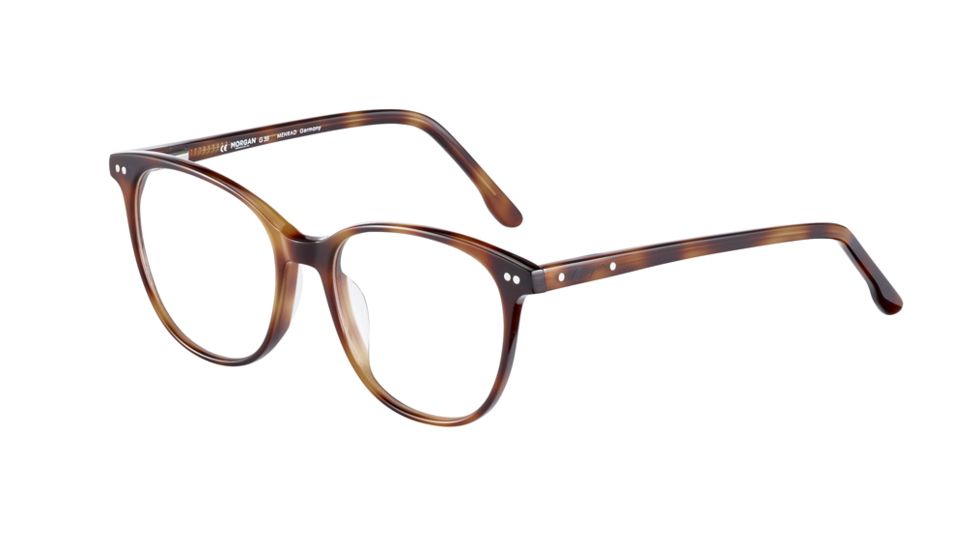 Morgan 201122 Single Vision Prescription Eyeglasses, Brown Havana Frame, 201122-6311SV