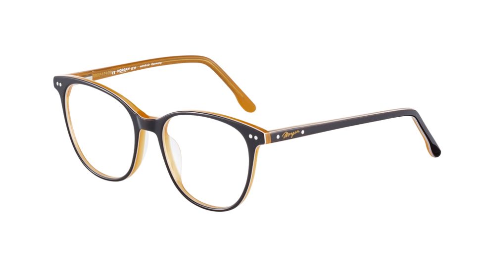 Morgan 201122 Single Vision Prescription Eyeglasses, Orange Frame, 201122-4476SV
