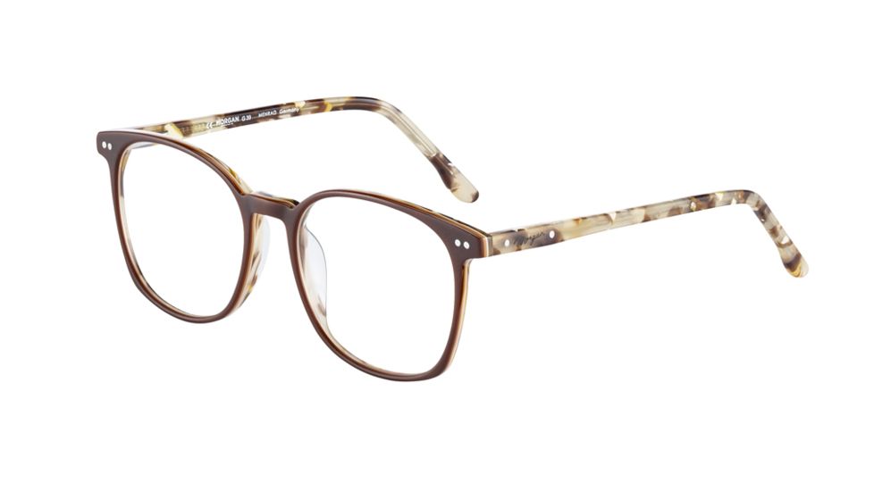 Morgan 201123 Progressive Prescription Eyeglasses, Dark Brown Frame, 201123-4434PR