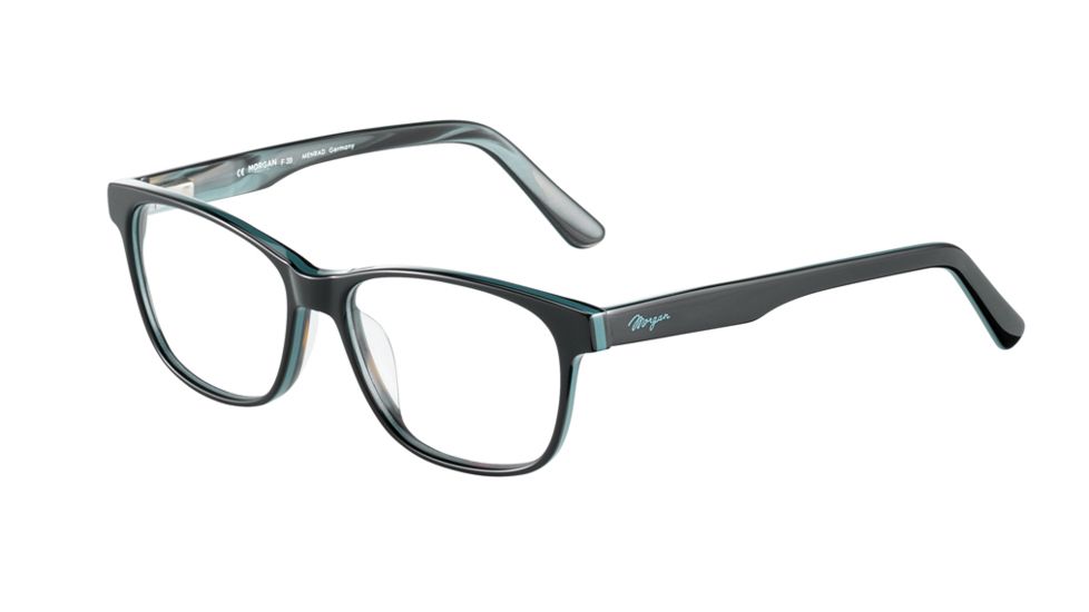 Morgan 201126 Progressive Prescription Eyeglasses, Petrol Black Structured Frame, 201126-4060PR