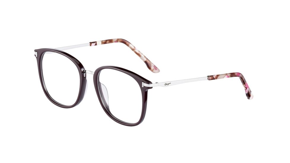 Morgan 202004 Progressive Prescription Eyeglasses, Dark Red Frame, 202004-4182PR