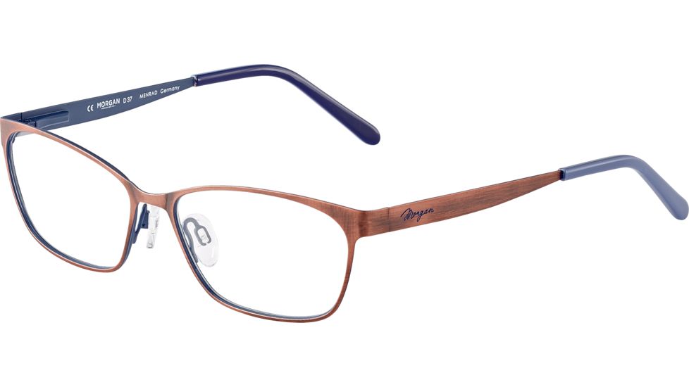 Morgan 203154 Single Vision Prescription Eyeglasses, Brown Frame, 203154-533SV