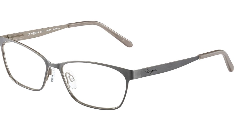 Morgan 203154 Single Vision Prescription Eyeglasses, Grey Beige Frame, 203154-534SV