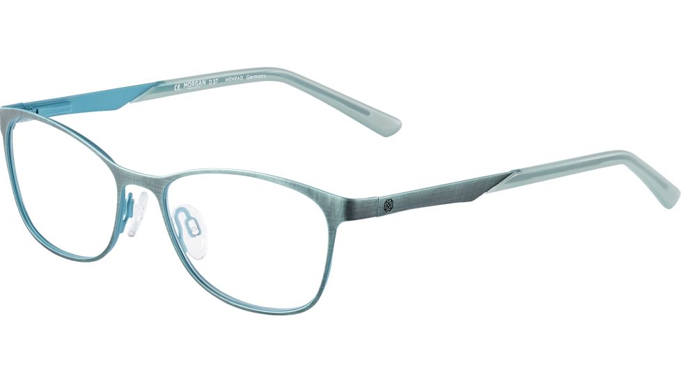 Morgan 203156 Single Vision Prescription Eyeglasses, Blue Frame, 203156-536SV
