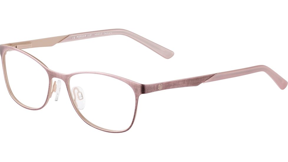 Morgan 203156 Single Vision Prescription Eyeglasses, Pink Nude Frame, 203156-537SV