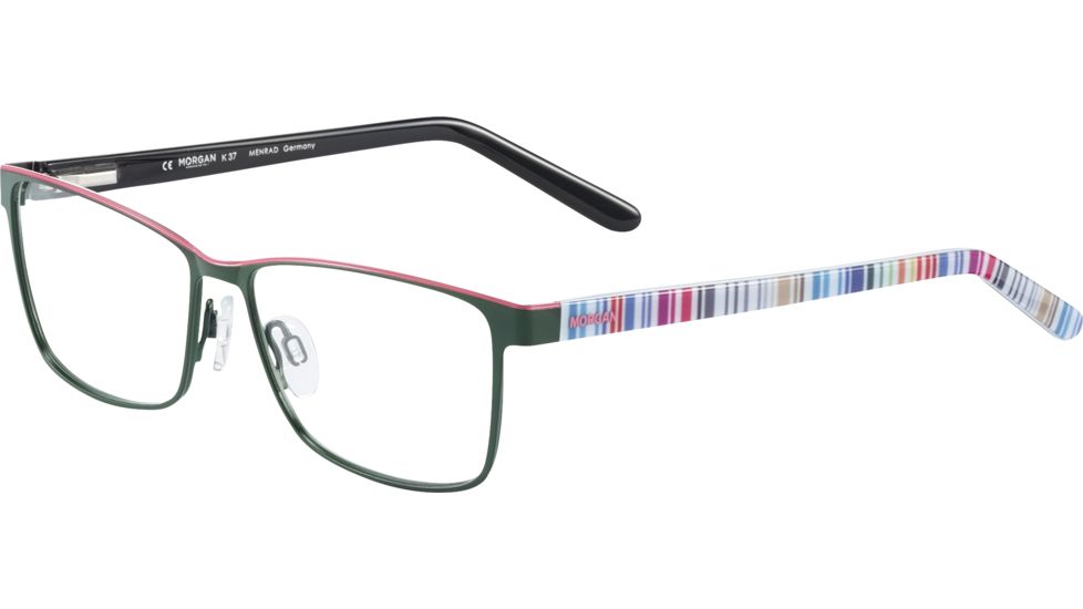 Morgan 203158 Progressive Prescription Eyeglasses, Green Pink Frame, 203158-543PR