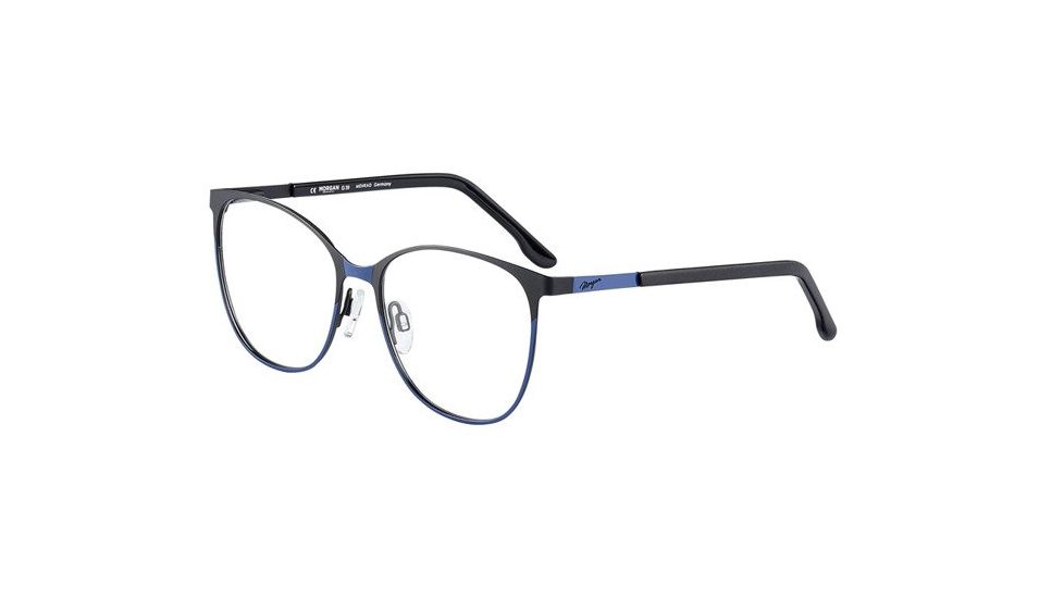 Morgan 203169 Progressive Prescription Eyeglasses, Black/Blue Matte Frame, 203169-1020PR