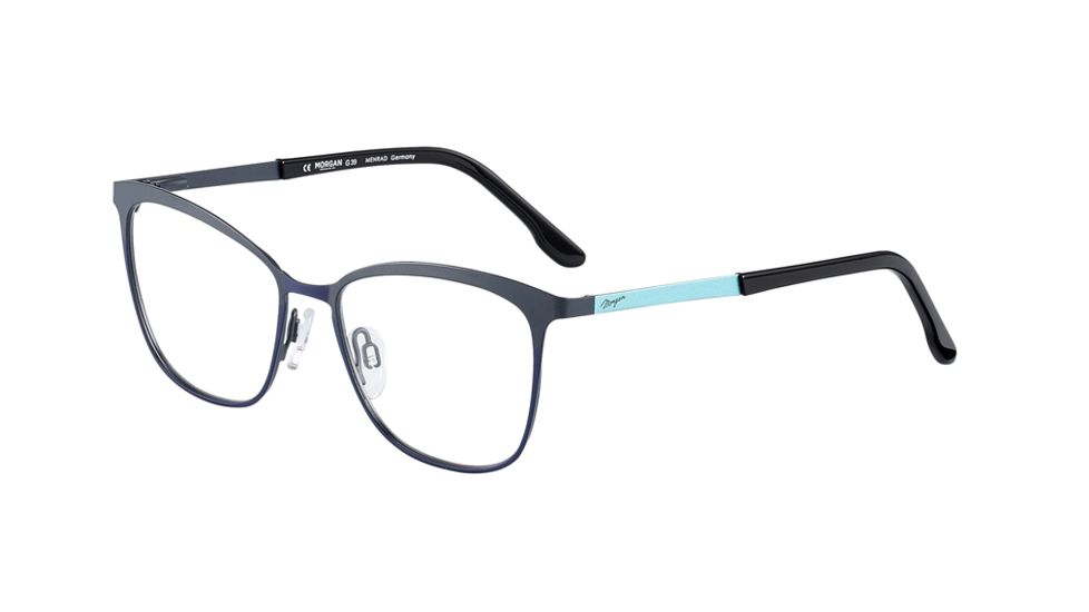 Morgan 203170 Eyeglass Frame,Dark Grey/Blue Frame, 203170-1024