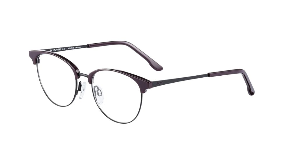 Morgan 203171 Single Vision Prescription Eyeglasses, Dark Violet Frame, 203171-4415SV
