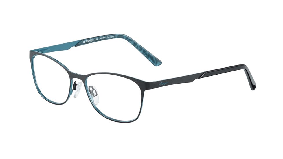Morgan 203172 Bifocal Prescription Eyeglasses, Black/Blue Frame, 203172-4500BI