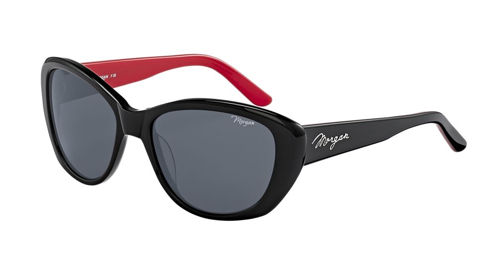 Morgan Prescription Sunglasses 207160 Bifocal Red Frame Black Lens