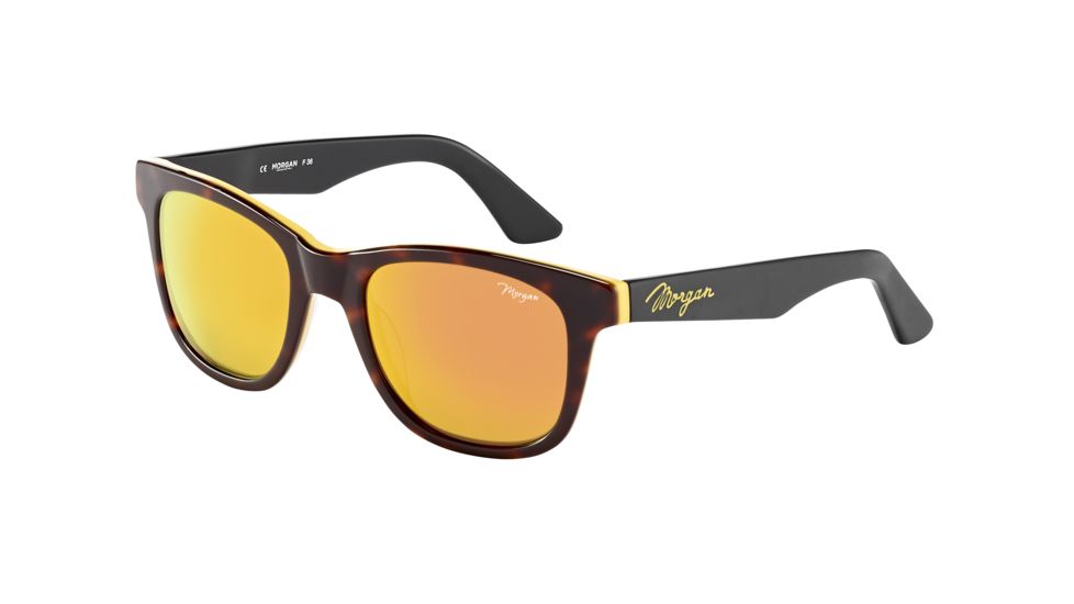 Morgan 207172 Progressive Brown Frame Brown W/ Yellow/Orange Mirror