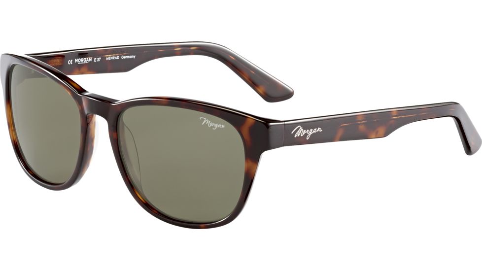 Morgan 207181 Sunglasses, Dark Brown Havana Frame, Grey Green Lens, 207181-8940