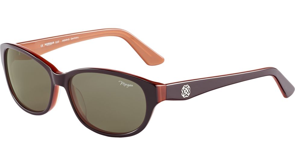 Morgan 207183 Single Vision Prescription Sunglasses, Aubergine Orange Frame, 207183-6915SV