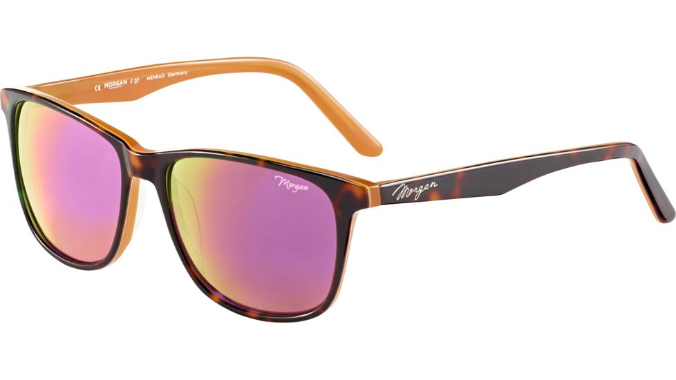 Morgan 207184 Single Vision Prescription Sunglasses, Brown Orange Frame, 207184-4024SV