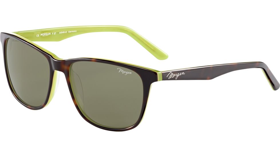 Morgan 207184 Single Vision Prescription Sunglasses, D BrownÃŸ Green Frame, 207184-4026SV