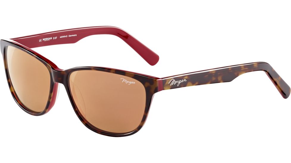 Morgan 207185 Sunglasses, Brown Havana on Red Frame, Grey Brown Rosegold Lens, 207185-6905
