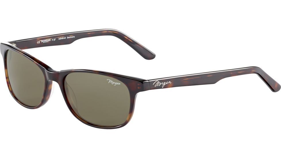 Morgan 207188 Sunglasses, Dark Brown Havana Frame, Olive Green Lens, 207188-8940