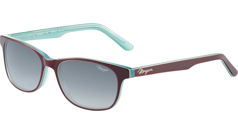 Morgan 207188 Sunglasses, Darkred Turquoise Frame, Grey Blue Gradient Lens, 207188-8069