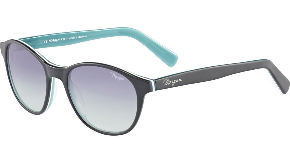 Morgan 207189 Bifocal Prescription Sunglasses, Black Turquoise Frame, 207189-6496BI