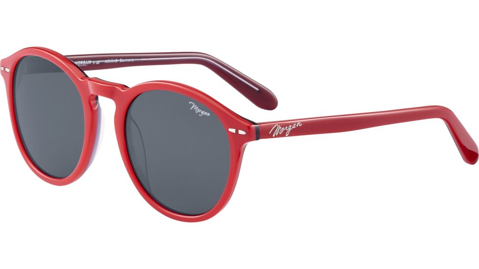 Morgan 207197 Single Vision Prescription Sunglasses, Red Frame, 207197-4347SV