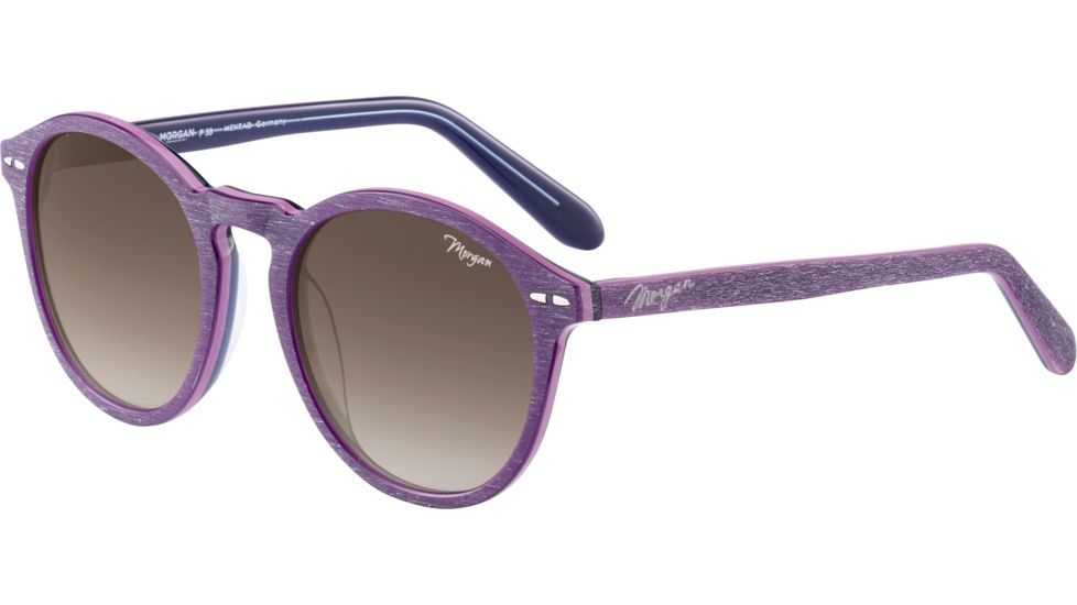Morgan 207197 Single Vision Prescription Sunglasses, Violet Brushed Frame, 207197-4348SV