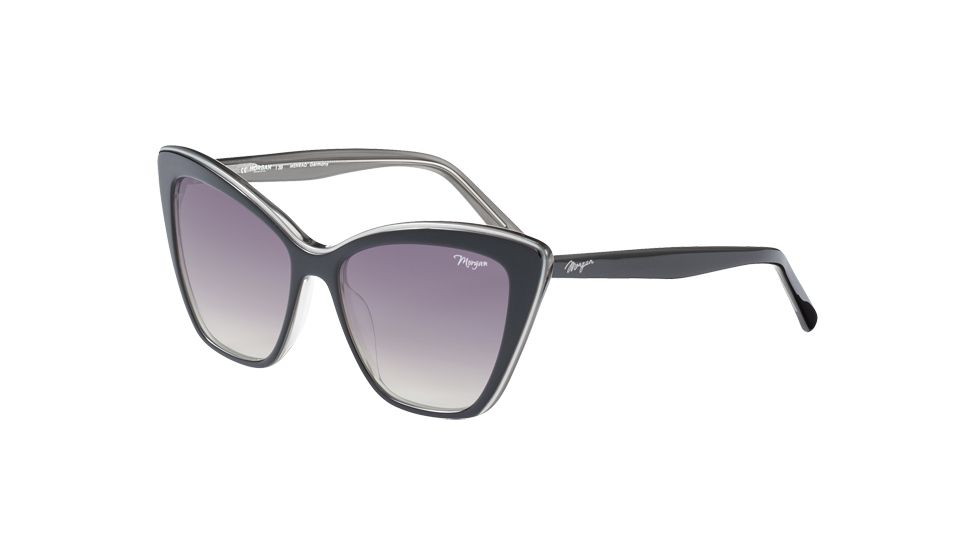 Morgan 207208 Progressive Prescription Sunglasses, Black/Silver Frame, 207208-4518PR