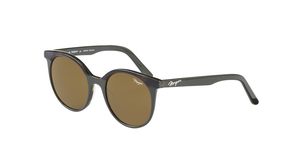 Morgan 207209 Progressive Prescription Sunglasses, Brown Havana/Green Frame, 207209-4510PR
