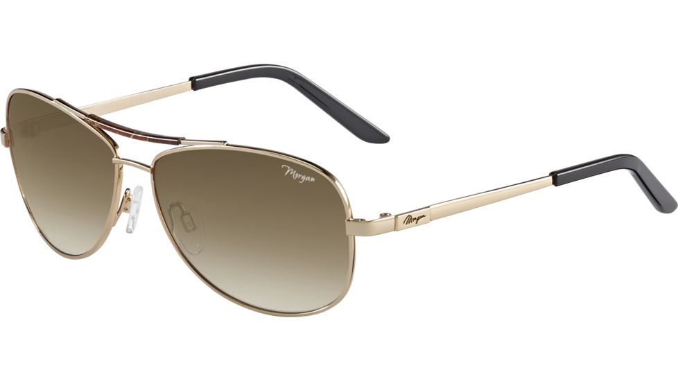 Morgan 207344 Single Vision Prescription Sunglasses, Gold Brown Frame, 207344-600SV