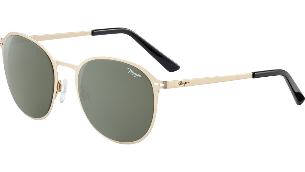 Morgan 207345 Sunglasses, Gold Frame, Green Lens, 207345-6000