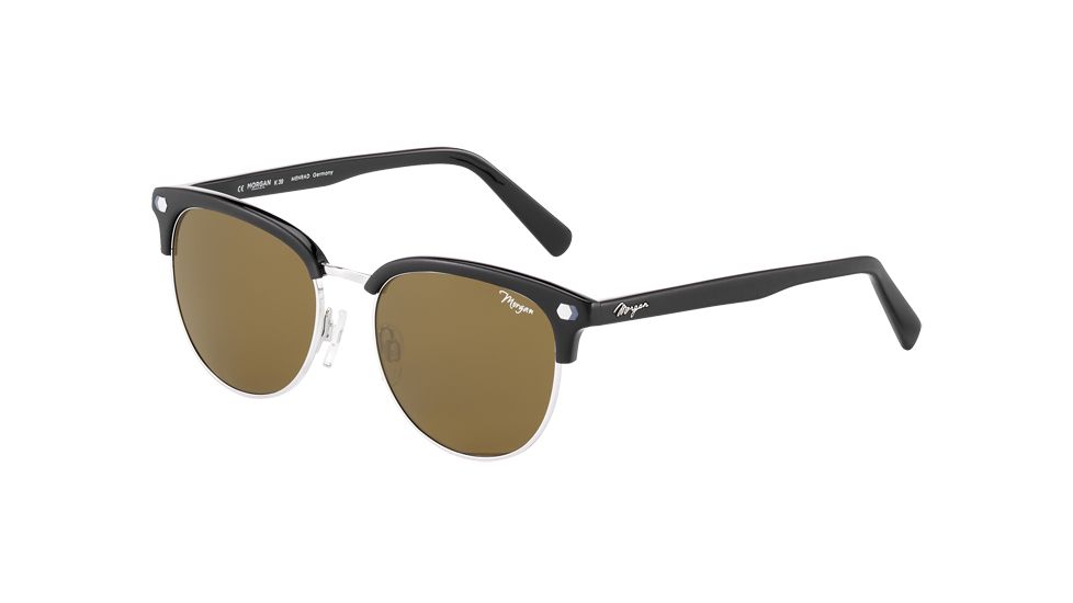 Morgan 207348 Progressive Prescription Sunglasses, Black Matte/Rhodium Frame, 207348-6100PR