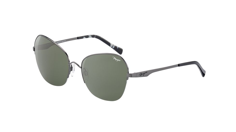 Morgan 207349 Single Vision Prescription Sunglasses, Gun Frame, 207349-6500SV