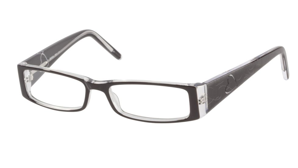 Morgan 201035 Progressive Prescription Eyeglasses - Black Frame and Clear Lens 201035-8738PR
