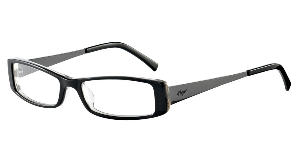 Morgan 201051 Bifocal Prescription Eyeglasses - Black Frame and Clear Lens 201051-6423BI