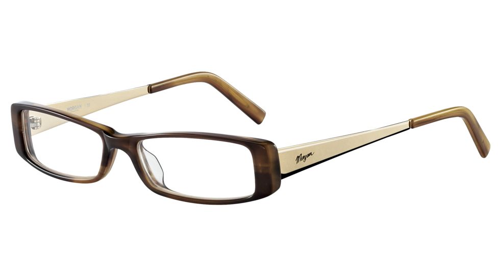 Morgan 201051 Bifocal Prescription Eyeglasses - Brown Frame and Clear Lens 201051-6397BI