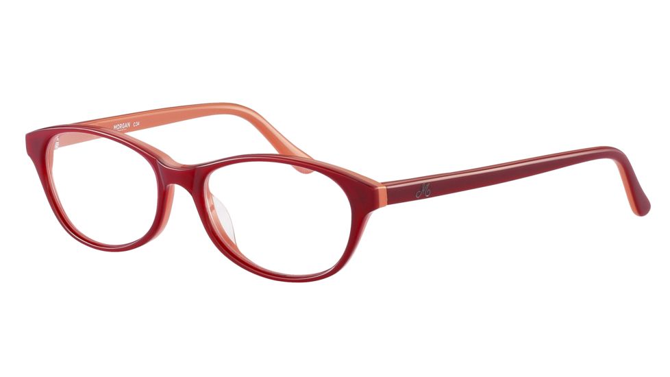 Morgan 201053 Progressive Prescription Eyeglasses - Red Frame and Clear Lens 201053-6481PR