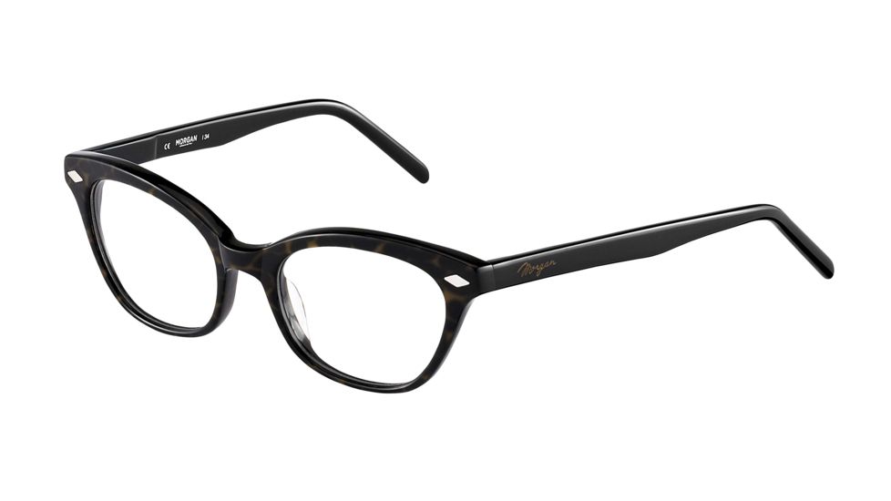 Morgan 201061 Single Vision Prescription Eyeglasses - Brown Frame and Clear Lens 201061-6552SV
