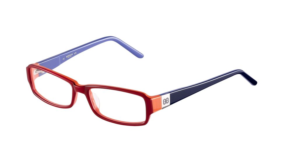 Morgan 201064 Single Vision Prescription Eyeglasses - Brown Frame and Clear Lens 201064-6481SV