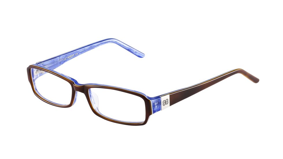Morgan 201064 Single Vision Prescription Eyeglasses - Brown Frame and Clear Lens 201064-6506SV