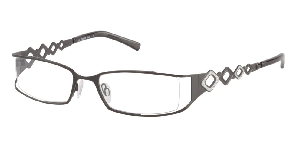 Morgan 203087 Bifocal Prescription Eyeglasses - Black Frame and Clear Lens 203087-323BI