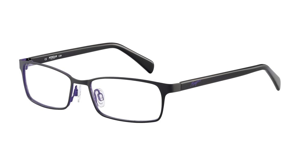Morgan 203124 Bifocal Prescription Eyeglasses - Black Frame and Clear Lens 203124-429BI