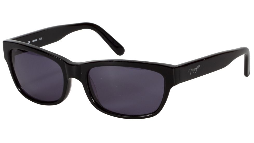 Morgan 207124 Single Vision Prescription Sunglasses - Black Frame and Grey Lens 207124-8840SV