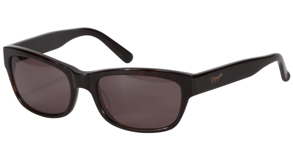 Morgan 207124 Single Vision Prescription Sunglasses - Brown Frame and Grey Green Lens 207124-8940SV