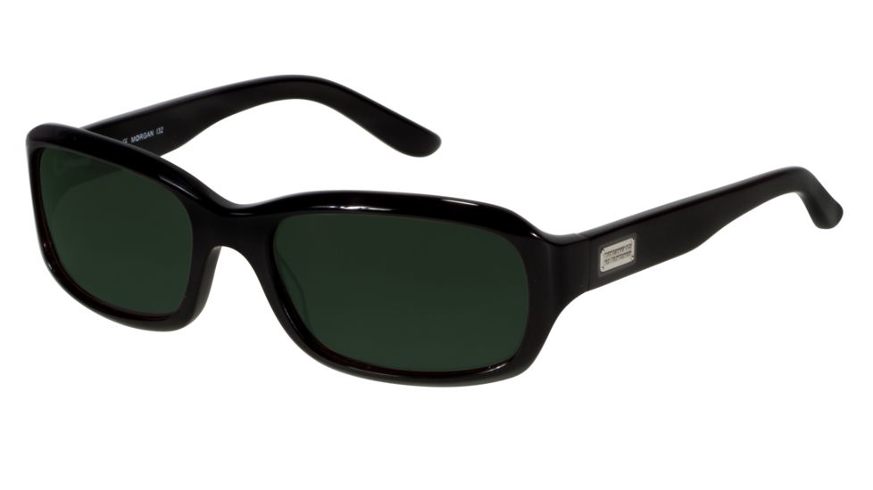 Morgan 207129 Single Vision Prescription Sunglasses - Black Frame and Grey Green Lens 207129-610SV