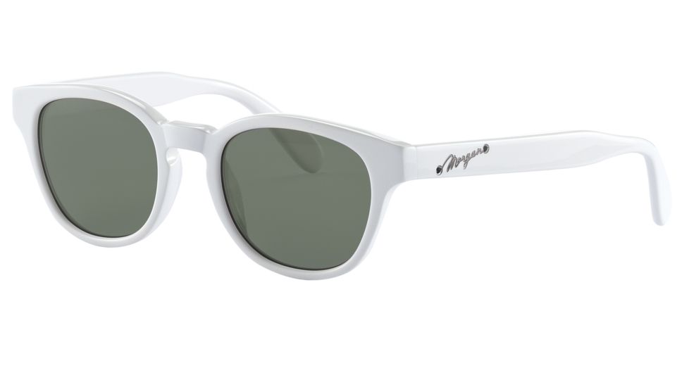 Morgan 207140 Progressive Prescription Sunglasses - White Frame and Grey Green Lens 207140-6072PR