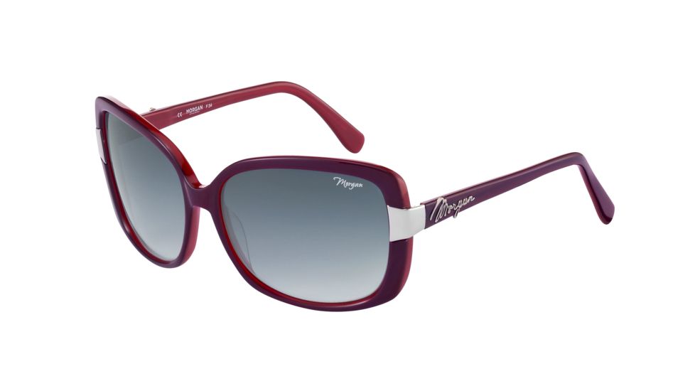 Morgan 207142 Progressive Prescription Sunglasses - Red Frame and Grey Blue Gradient Lens 207142-6513PR