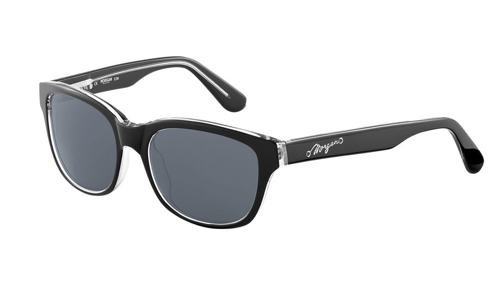 Morgan 207144 Progressive Prescription Sunglasses - Black Frame and Grey Lens 207144-8738PR
