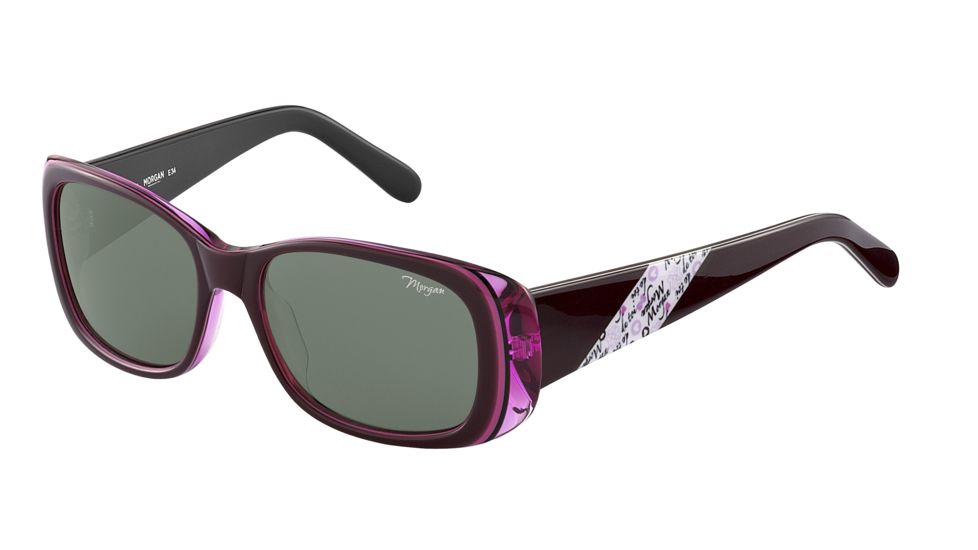 Morgan 207145 Bifocal Prescription Sunglasses - Violet Frame and Grey Green Lens 207145-6255BI