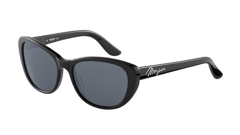 Morgan 207148 Single Vision Prescription Sunglasses - Black Frame and Grey Lens 207148-8840SV